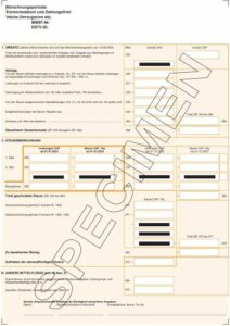 MWST Musterformular